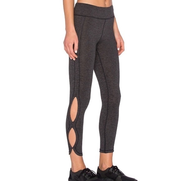 FREE PEOPLE Movement Infinity Leggings Cropped Charcoal Heather Gray X-Large - Picture 11 of 15